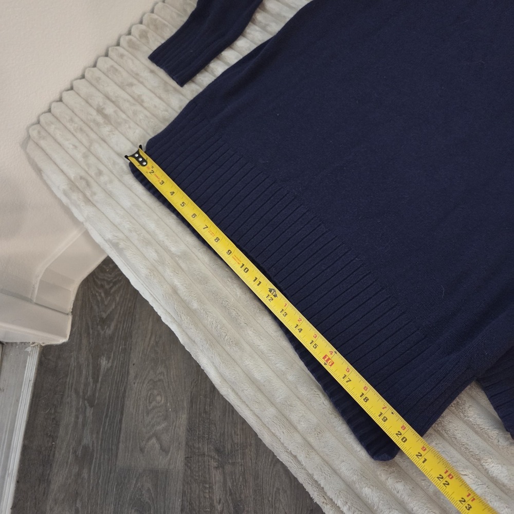 Old Navy Sweater Womens Large L Navy Blue Crewneck Knit Raglan Sleeve Pullover - Picture 6 of 10